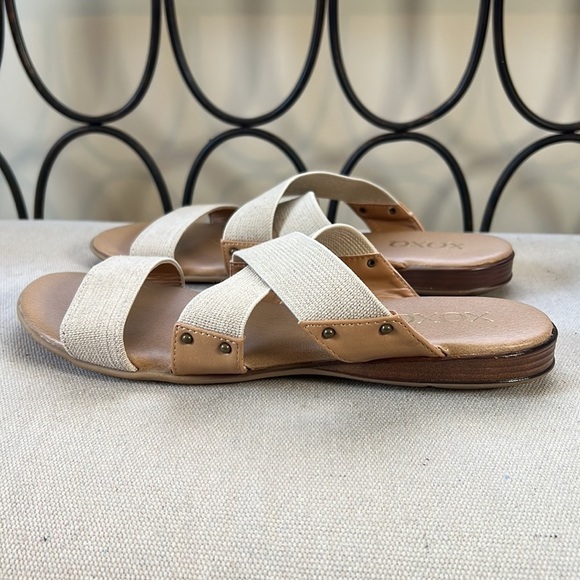 New! XOXO Baruch slide on flat strap sandals size 10 - Picture 4 of 12